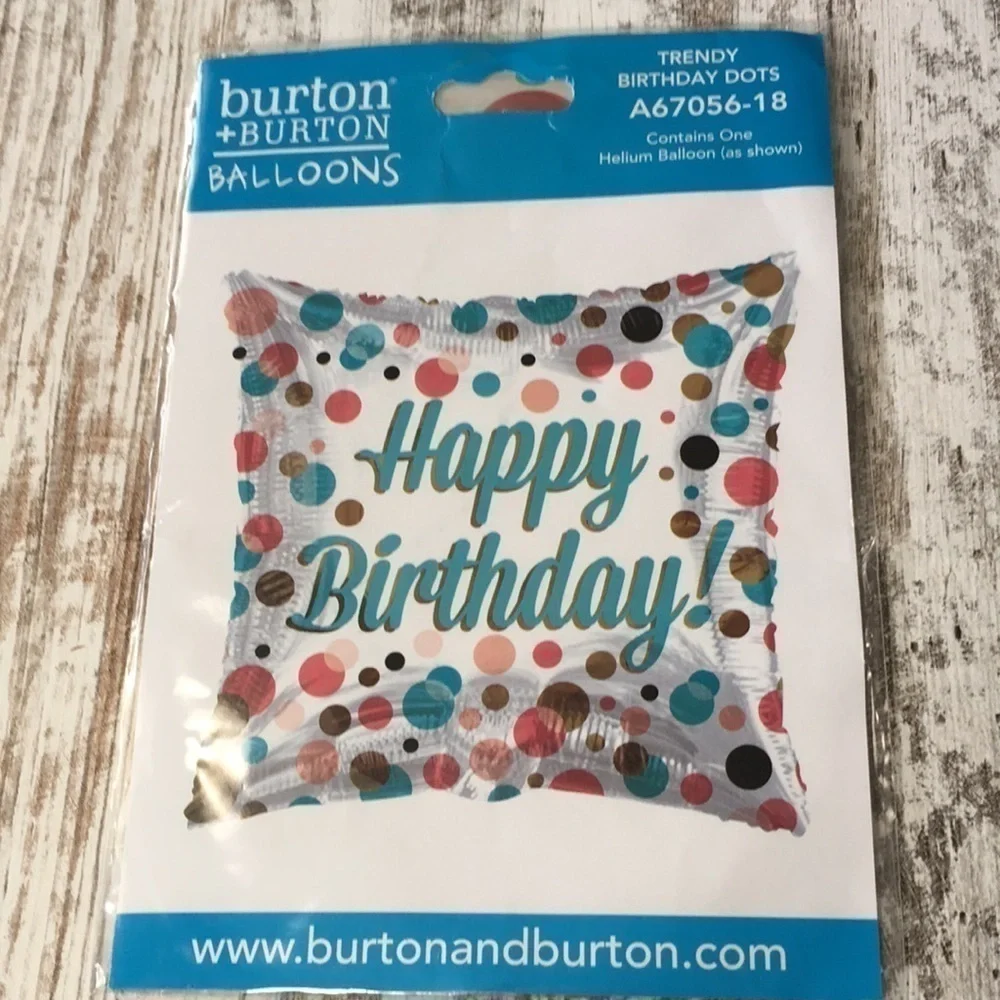 Happy Birthday Balloon Helium 17 Inch